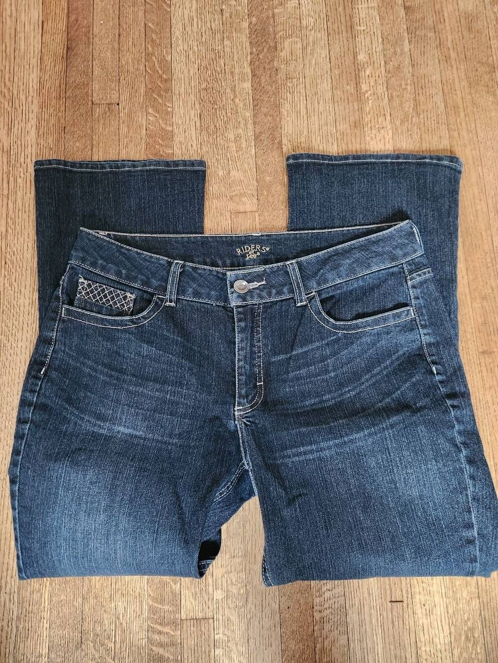 Riders by Lee Womens Blue Jeans bootcut size 14P (Meas aprox 36 waist x 28 insea